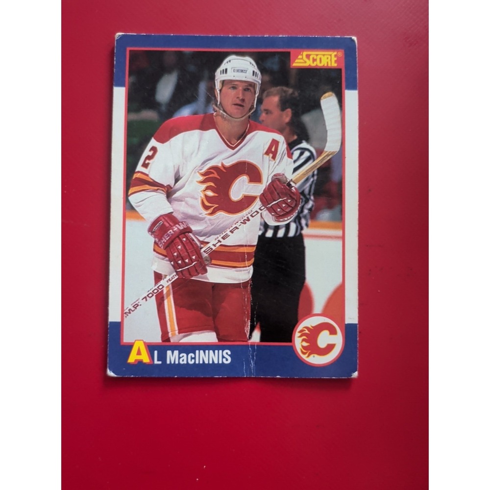 Al Macinnis Kelloggs Score Calgary Flames Collectable NHL Hockey Card 1991